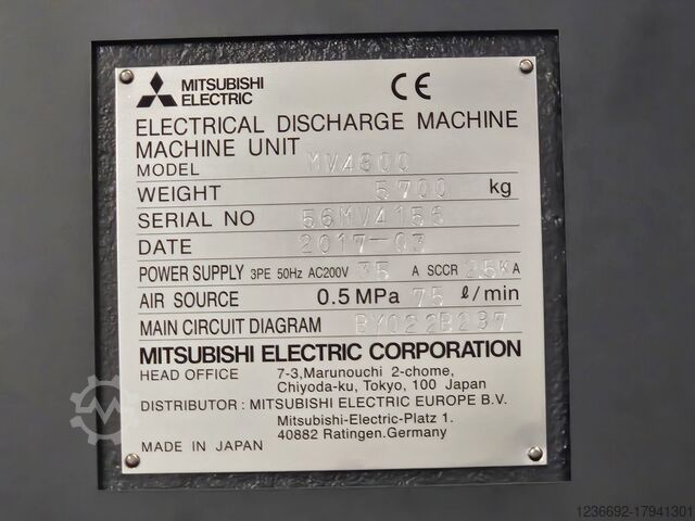 Draad eroderende machine Mitsubishi Electric Drahterodiermaschine MV 4800