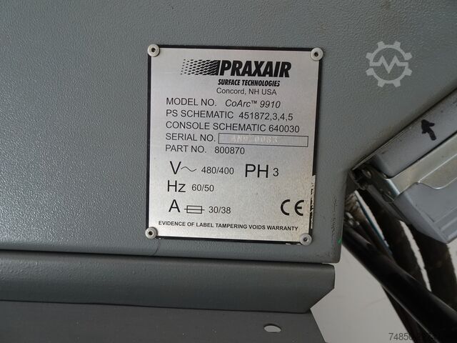 Boogspuitinstallatie Praxair Praxair TAFA CoArc 9910 / 9935 / TCV-400
