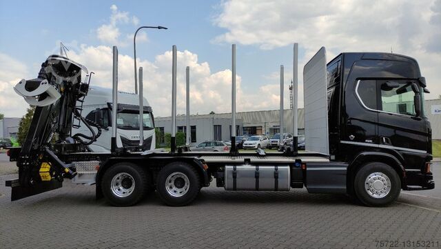 Hout transport Scania R590 6x4 Schemel/Kran TAJFUN LIV oder EPSILON