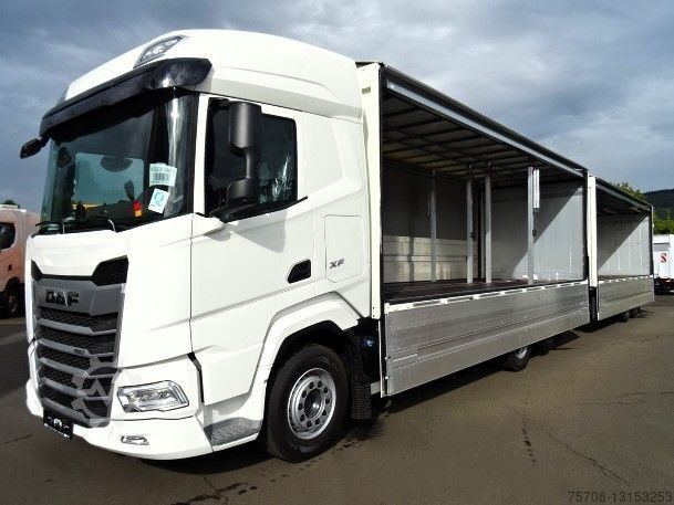 LKW mit Getränkeaufbau DAF XF 480 SC*kpl. Zug*Schwenkwand*NLA*2x LBW*38 Pal