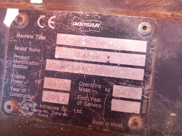 Mini koparka Doosan DX85R-3