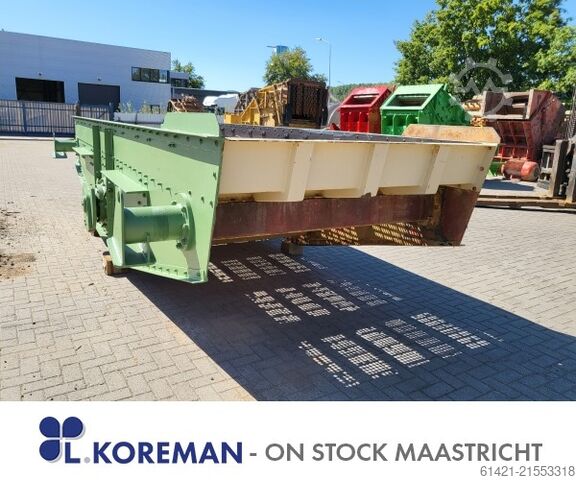 Zeefmachine Binder 19/70-1 Binder Surface: 7000 x 1900 mm – 1 Deck Screening machine Binder 19/70-1