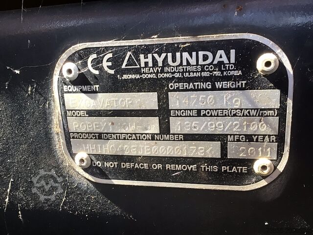 Excavadora móvil Hyundai R140W-9
