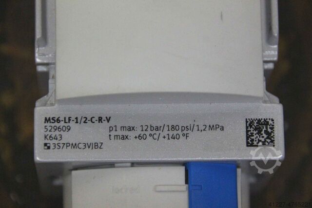 Bakım ünitesi filtre kontrol vanası Festo MS6-LF-1/2-C-R-V