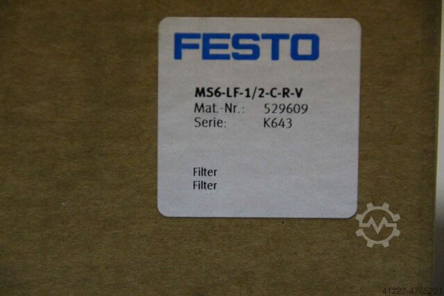 Bakım ünitesi filtre kontrol vanası Festo MS6-LF-1/2-C-R-V