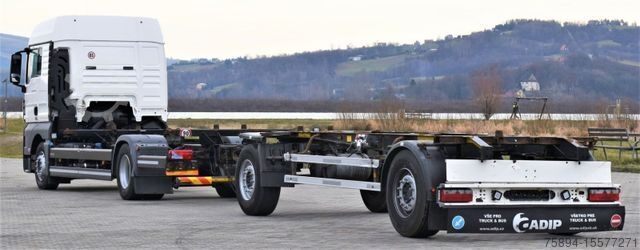 Lastbilchassis MAN TGX 18.440 Fahrgestell 7,00m + Anhänger 6,90m