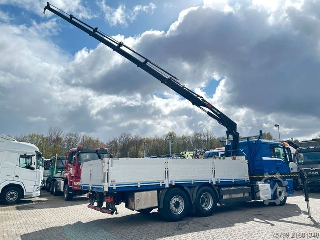 Grua montada em camião MAN 26.400 Pritsche + HIAB 232 Kran 6x2