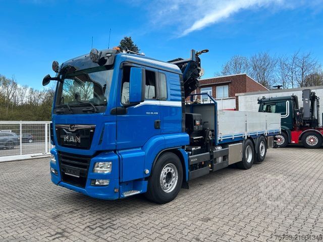 Grua montada em camião MAN 26.400 Pritsche + HIAB 232 Kran 6x2