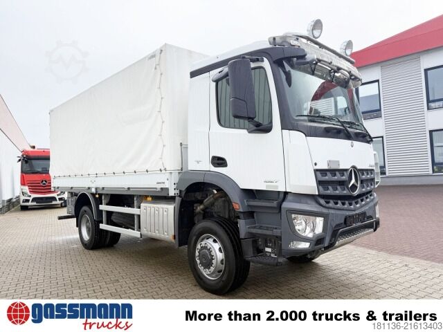 Camion cu platformă Mercedes-Benz Arocs 1827 A 4x4, Ex-Bundeswehr!