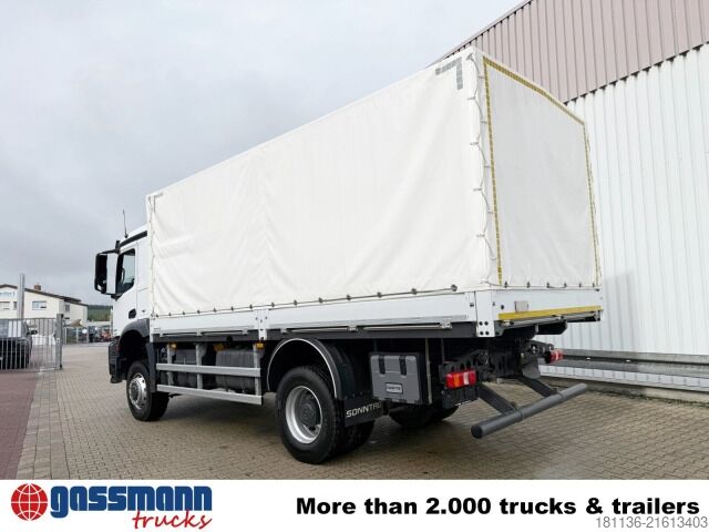Camion cu platformă Mercedes-Benz Arocs 1827 A 4x4, Ex-Bundeswehr!