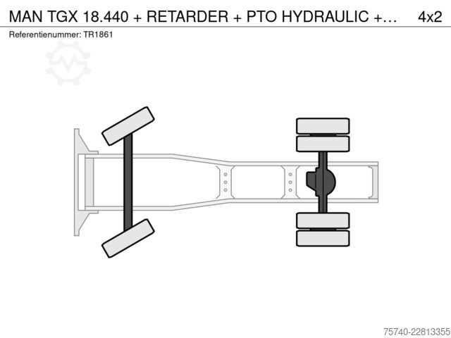 Standard-SZM MAN TGX 18.440 + RETARDER + PTO HYDRAULIC + EURO 6