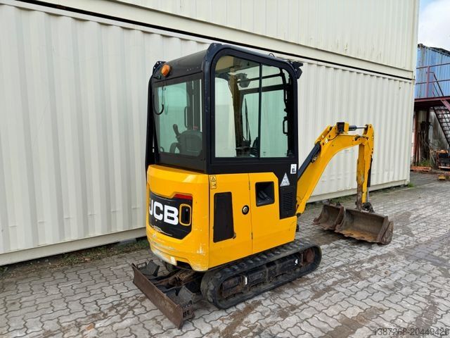Mini-excavator JCB 16C-1 /2020 BJ/724 H/verbr. Laufwerk/3xLöffel