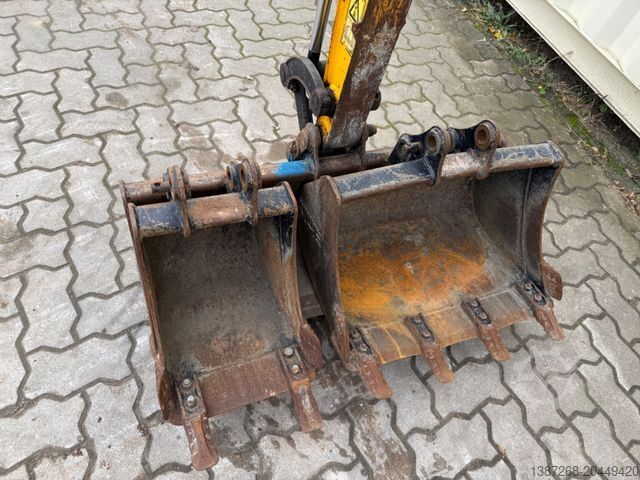 Mini-excavator JCB 16C-1 /2020 BJ/724 H/verbr. Laufwerk/3xLöffel
