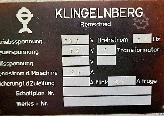 Affilatrice per creatori Klingelnberg AGW 301