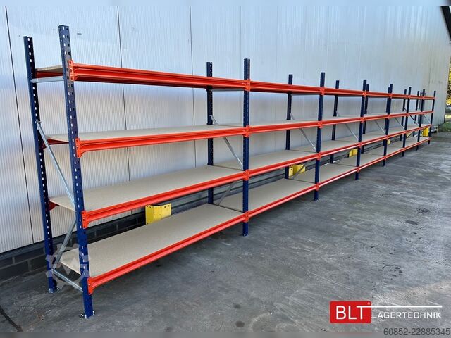 Regal širokog raspona za skladištenje ca. 57 lfm. Weitspannregale H: 200 cm T: 60 cm , 400 kg Fachlast , 4 Ebenen
