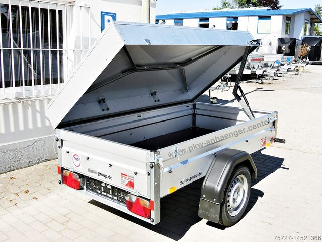 Remorque de voiture STEMA Deckelanhänger STEMA 750kg 201x108x50cm