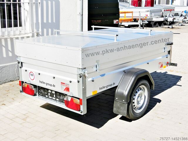 Remorque de voiture STEMA Deckelanhänger STEMA 750kg 201x108x50cm