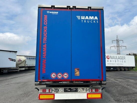 Brandalı açık yarı römork KRONE SD 24 TAUTLINER, BPW-ACHSEN,  LIFTACHSE, EDSCHA-VERDECK