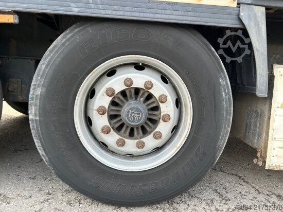 Brandalı açık yarı römork KRONE SD 24 TAUTLINER, BPW-ACHSEN,  LIFTACHSE, EDSCHA-VERDECK