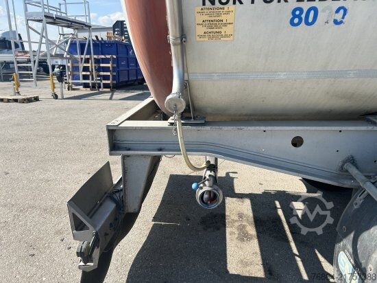 Cisternový návěs MENCI LEBENSMITTELTANK ISOLIERT, 3 KAMMERN, 34000L LIFTACHSE,   BPW-ACHSEN