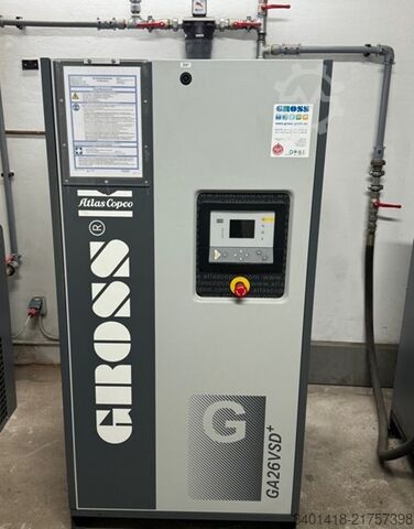 šroubový kompresor Atlas Copco GA26VSD+ GA18 SP + FX11