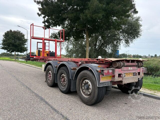 Transport de conteneurs Van Hool 3B0070 20FT Kipper-Tip chassis / HATZ diesel en...