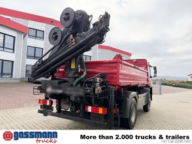 Ανατρεπόμενο φορτηγό Mercedes-Benz Atego 1523 AK 4x4, Heckkran Hiab 085-3,