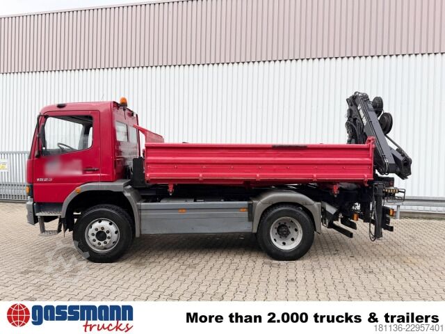 Ανατρεπόμενο φορτηγό Mercedes-Benz Atego 1523 AK 4x4, Heckkran Hiab 085-3,
