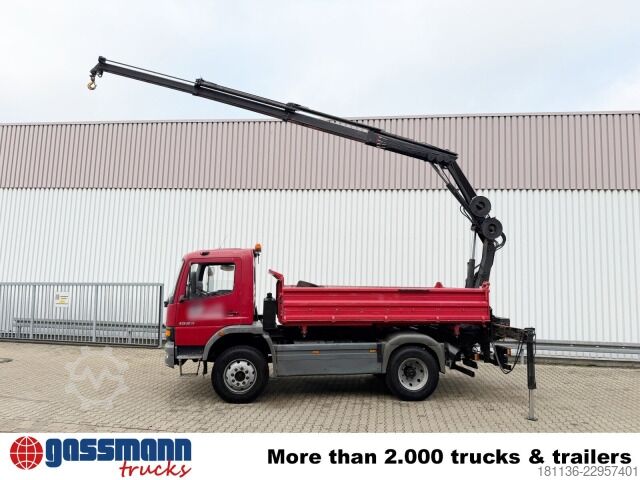 Ανατρεπόμενο φορτηγό Mercedes-Benz Atego 1523 AK 4x4, Heckkran Hiab 085-3,