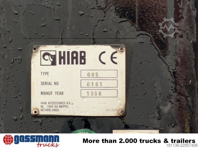 Γερανός τοποθετημένος σε φορτηγό HIAB 085-3, absattelbar