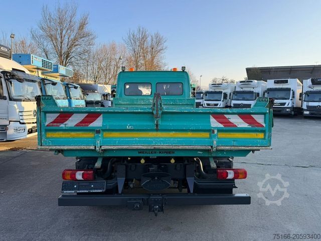 Tre-vejs tippevogn MERCEDES-BENZ ATEGO 818K Kipper Meiller 3-Seiten* AHK 2x KLIMA