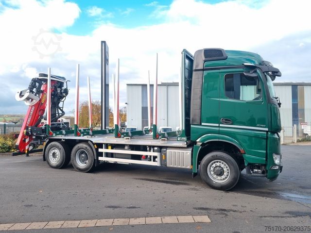 Houttransportwagen MERCEDES-BENZ Arocs 2551 L 6x2/4 HAD Palfinger Epsilon TZ12