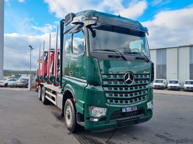 Houttransportwagen MERCEDES-BENZ Arocs 2551 L 6x2/4 HAD Palfinger Epsilon TZ12