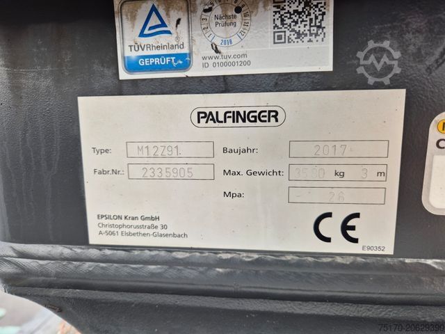 Houttransportwagen DAF XF 460 6x4 Epsilon M12Z91