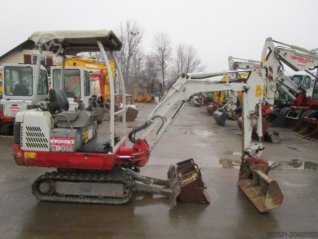 Minigrävare Takeuchi TB 014 - LEHNHOF MS01-Schnellwechsler + 3 Löffel