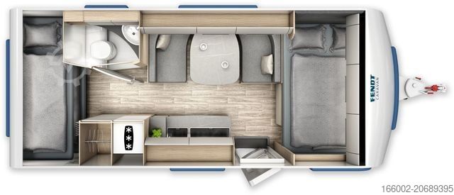 Husvagn FENDT Bianco Activ 515 SKF Modell 2026 ausgestellt!