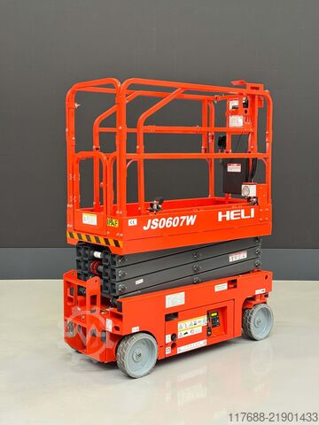Podnośnik nożycowy Heli 7.8M - 230KG - Scheren Arbeitsbühne - Neu - Garantie