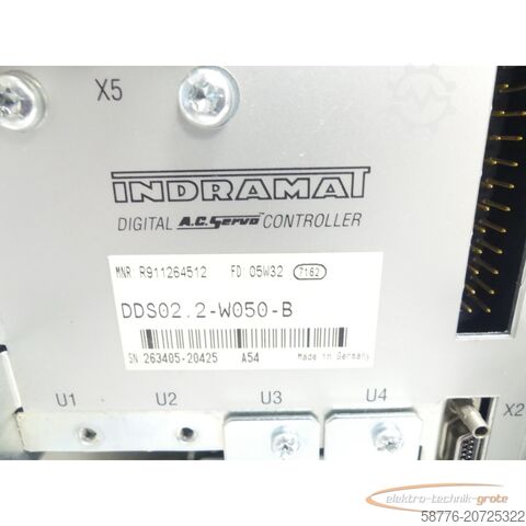 Indramat-component Indramat DDS02.2-W050-B Controller SN: 263405-20425
