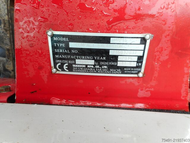 Minibagr Takeuchi TB 216 mit POWERTILT