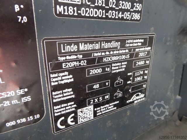 Stivuitor electric cu 4 roți Linde E20PH-02