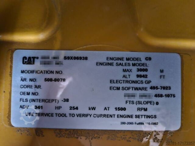 Aggregaat CAT DE275E0 - C9 - 275 kVA Generator - DPX-18020