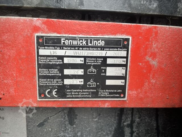Empilhador de pedestres Linde L16i