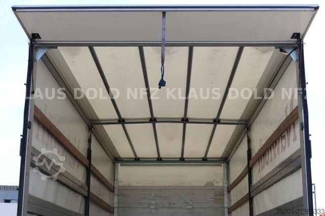 Flatbed truck with tarp MERCEDES-BENZ Atego 1530 Pritsche Plane Standklima LBW Euro 6