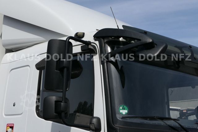 Flatbed truck with tarp MERCEDES-BENZ Atego 1530 Pritsche Plane Standklima LBW Euro 6