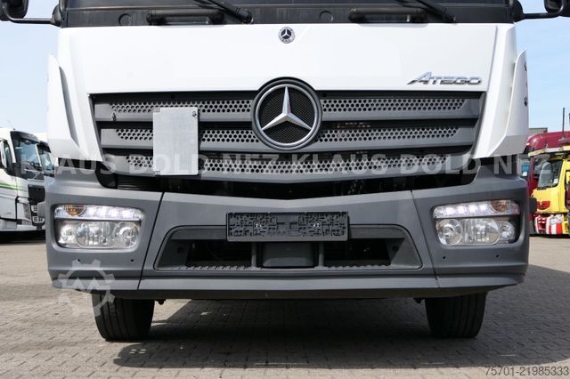 Flatbed truck with tarp MERCEDES-BENZ Atego 1530 Pritsche Plane Standklima LBW Euro 6