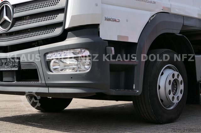Flatbed truck with tarp MERCEDES-BENZ Atego 1530 Pritsche Plane Standklima LBW Euro 6