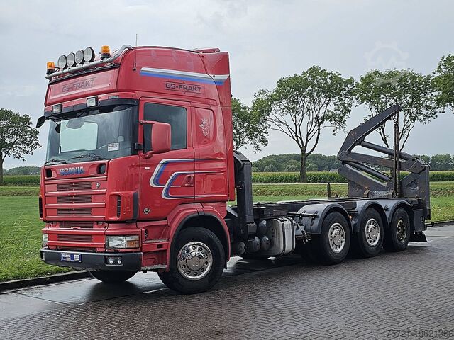 Transport de conteneurs SCANIA R164.480 SIDE LOADER