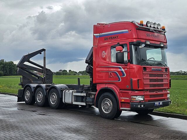 Containertransport SCANIA R164.480 SIDE LOADER
