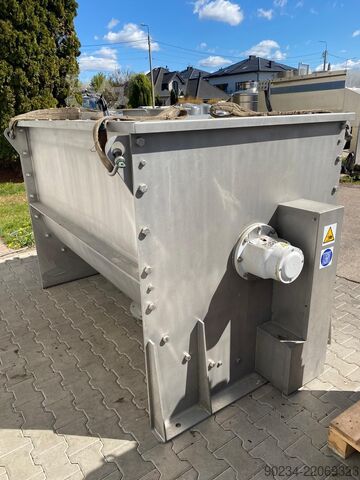 2400 Liter RVS Horizontale Ribbon Blender WAM GROUP S.p.A. (Italië) Model WNHO2400E/0DK WAMGROUP S.p.A. WNHO2400E/0DK