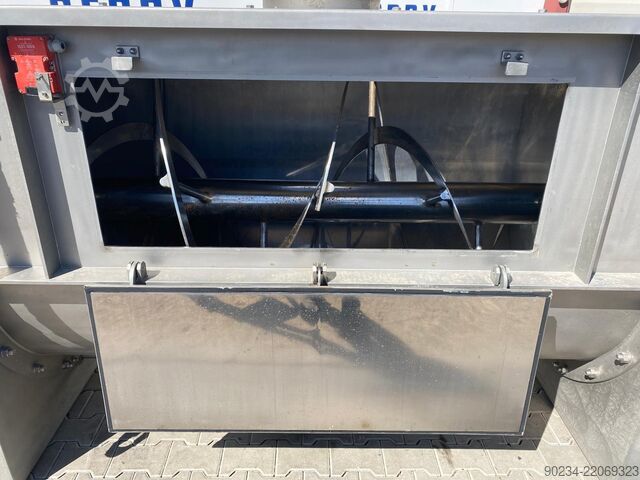 2400 Liter RVS Horizontale Ribbon Blender WAM GROUP S.p.A. (Italië) Model WNHO2400E/0DK WAMGROUP S.p.A. WNHO2400E/0DK